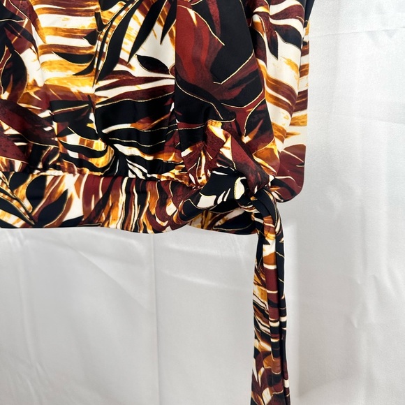 Beach Belle Safari Print Tie‎ on Side Built in Bra Tankini Size 18 - Picture 5 of 9